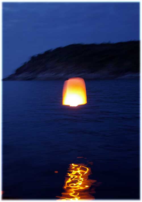 sun on ocean